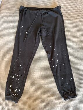 Chaser Black Quilted Fleece Joggers